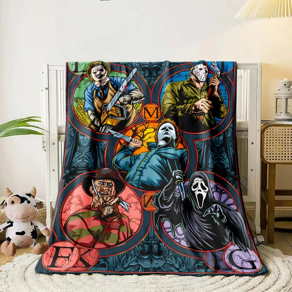 Horror movie characters Blanket Lightweight Flannel