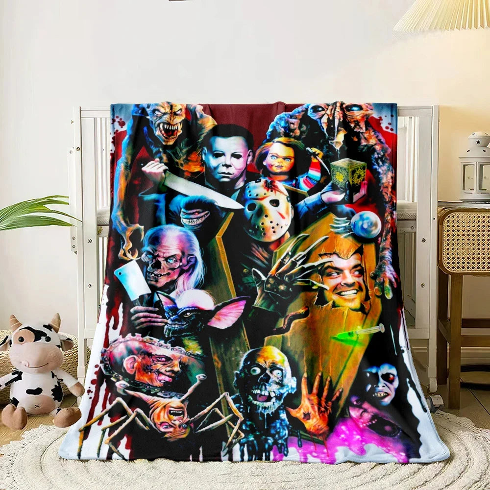 Horror movie characters Blanket Lightweight Flannel