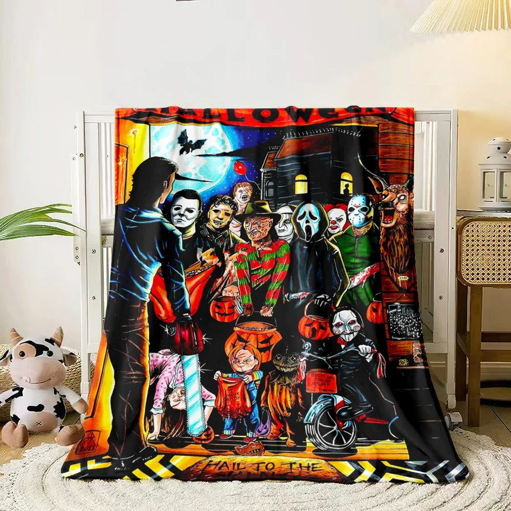 Horror movie characters Blanket Lightweight Flannel