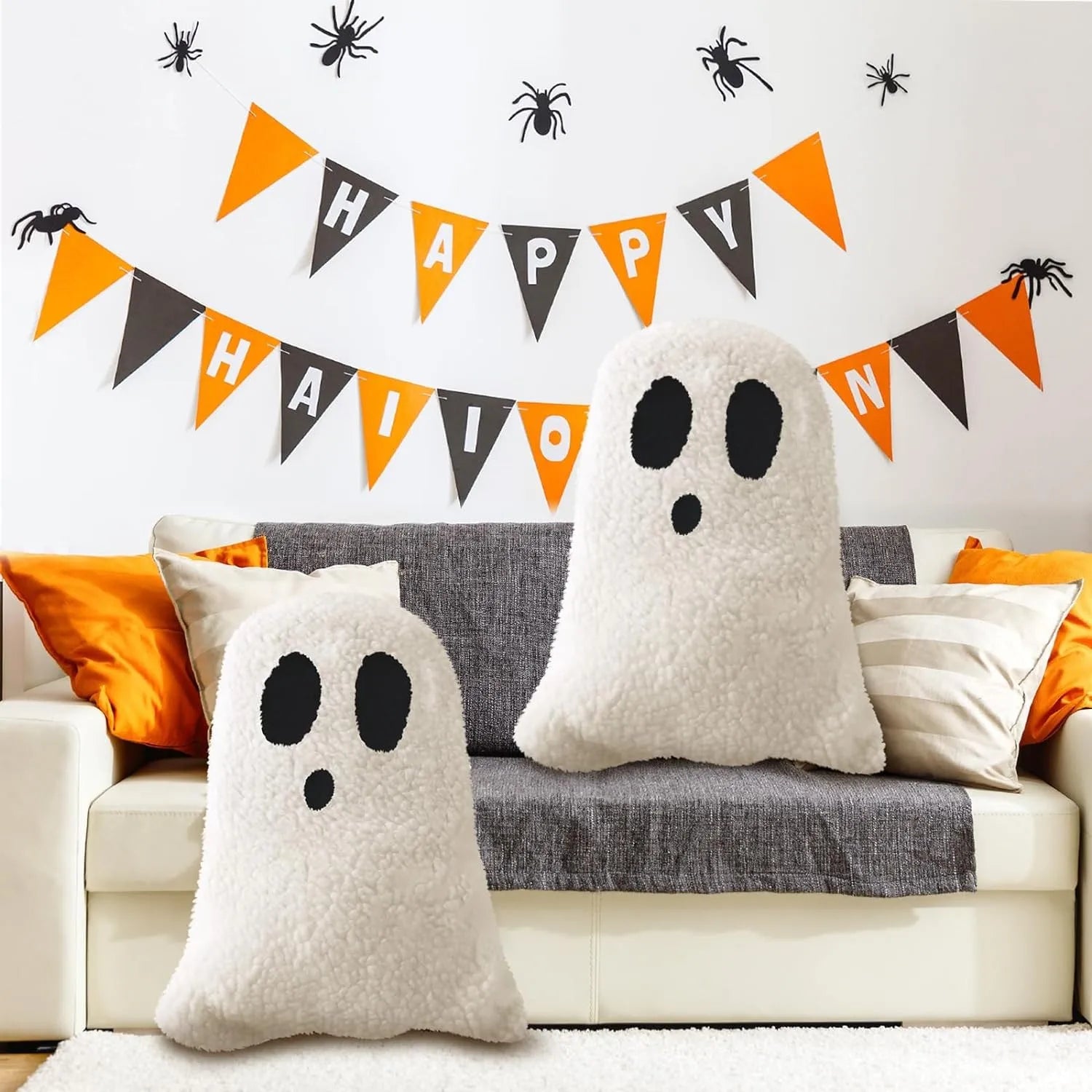 Halloween Decorative Spooky Pillows For Sofa Bed