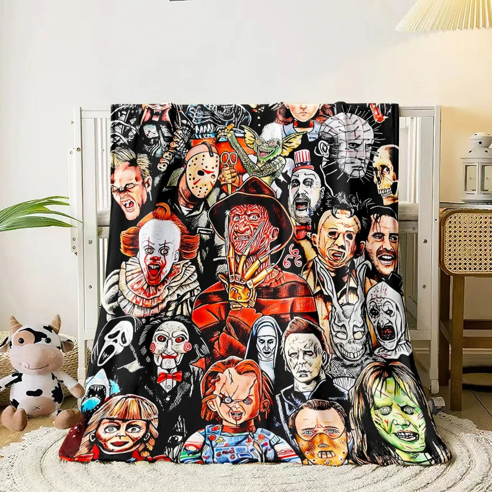 Horror movie characters Blanket Lightweight Flannel