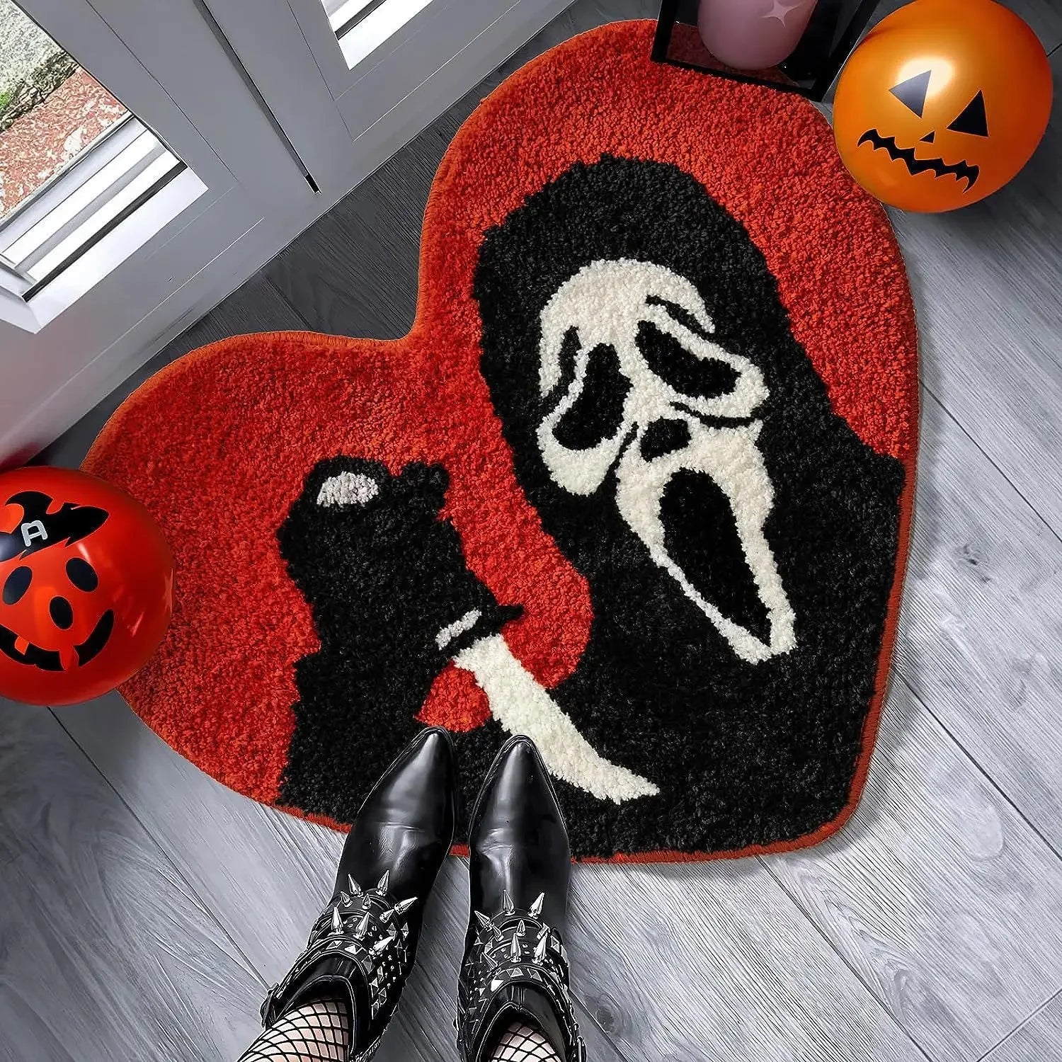 Nightmare Ultra Soft Absorbent Skull Non Slip Washable Mat