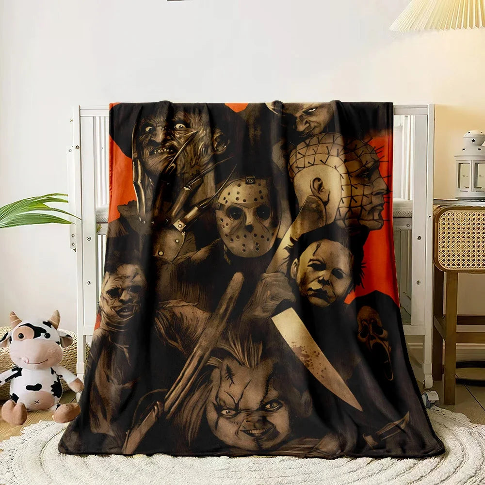 Horror movie characters Blanket Lightweight Flannel