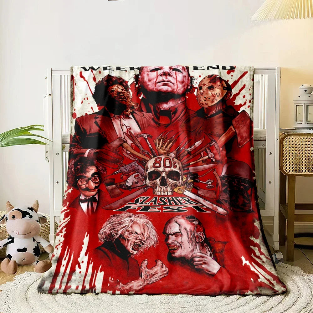 Horror movie characters Blanket Lightweight Flannel