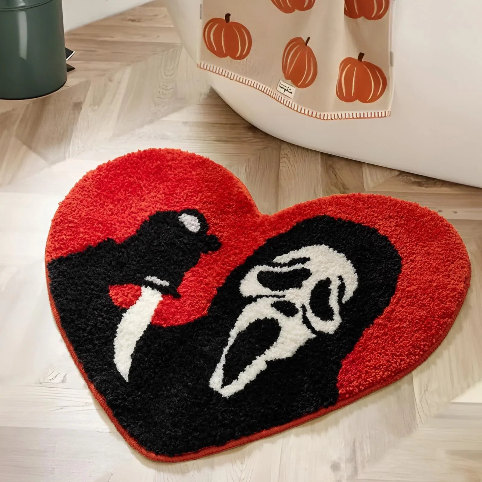 Nightmare Ultra Soft Absorbent Skull Non Slip Washable Mat